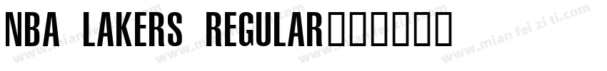 NBA Lakers Regular字体转换
